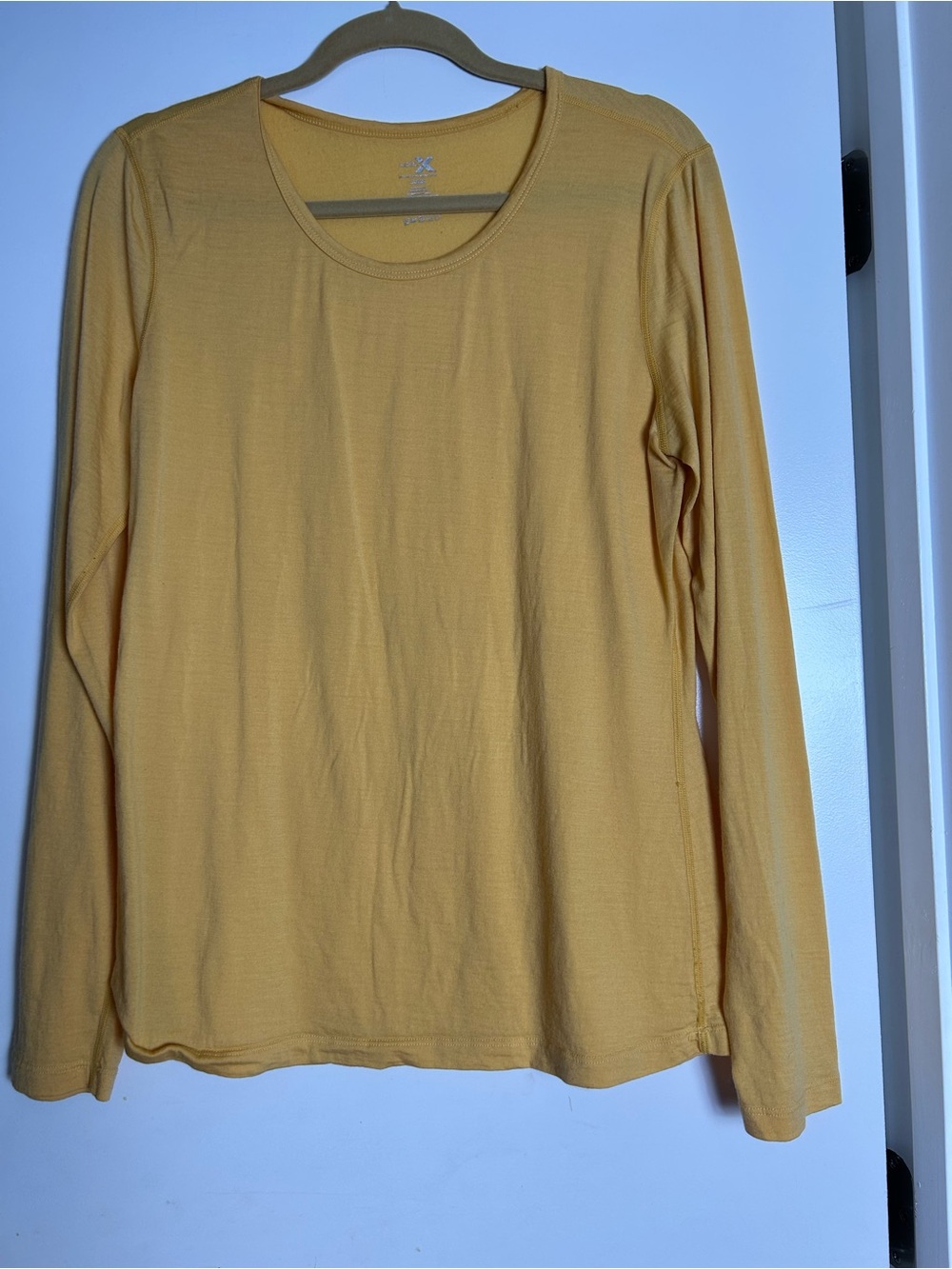 ALO Yoga Yellow Scoop Tank with Interior Logo Print